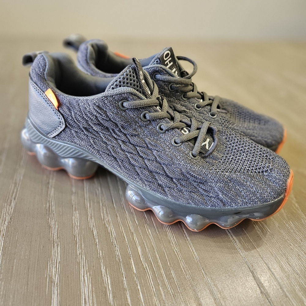 SKDOIUL Men's Gray Sport Running Walking Shoes Sneakers Size 8US 38EU